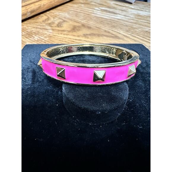 Sequin Nordstrom Multicolor Gold Tone Statement Enamel Bangle Bracelet # 209 - Picture 1 of 3